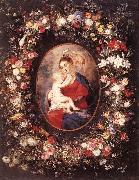 RUBENS, Pieter Pauwel The Virgin and Child in a Garland of Flower painting